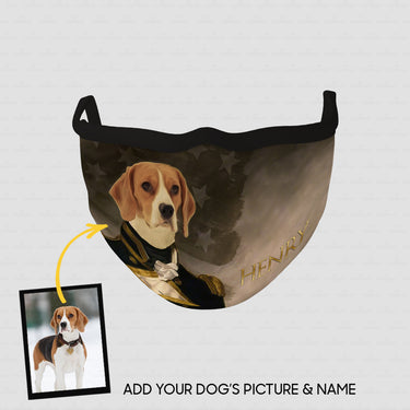 Personalized Dog Gift Idea - Royal Dog's Portrait 60 For Dog Lovers - Cloth Mask